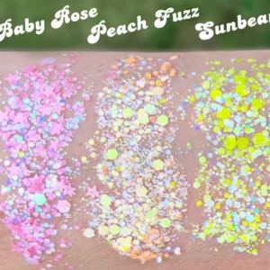 Peach Fuzz - Gleam Chunky Glitter Cream 10g – Obrázok 3