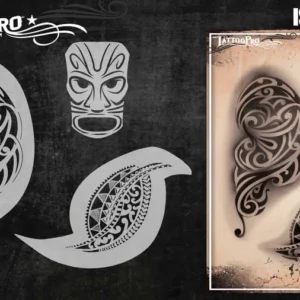Wiser TattooPro - Island Tribal Airbrush šablóna – Obrázok 3