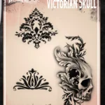Wiser TattooPro - Victorian Skull Airbrush šablóna