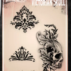 Wiser TattooPro - Victorian Skull Airbrush šablóna