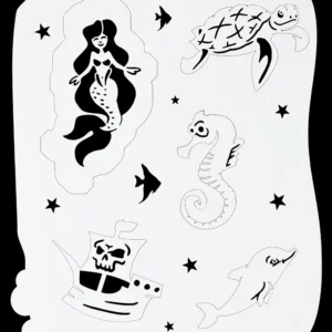 Wiser TattooPro - Ocean Fun Airbrush šablóna – Obrázok 2