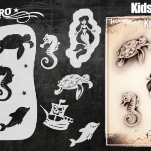 Wiser TattooPro - Ocean Fun Airbrush šablóna – Obrázok 3