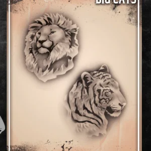 Wiser TattooPro - Big Cats Airbrush šablóna